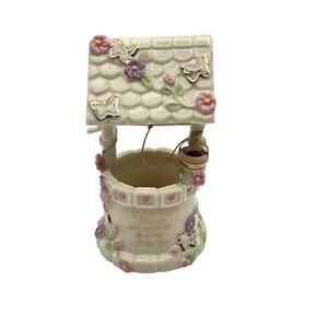 Bradford Exchange Granddaughter Wishing Well Music Box - Porcelain 22K Gold